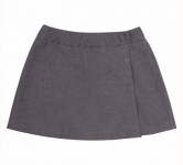 Детская юбка-шорты для девочки ЮБ 107 Бемби серый