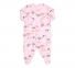 Дитячий комбінезон для новонароджених КБ 122 Бембі байка свіло-рожевий-малюнок