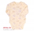 Боди с длинным рукавом для новорожденных БД 58а Бемби молочный-рисунок