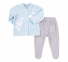 Детский костюм для новорожденных КС 660 Бемби светло-голубой-серый