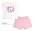 Детская летняя пижама для девочки ПЖ 50 Бемби молочный-розовый-рисунок