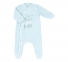 Дитячий комбінезон чоловічок з довгим рукавом для новонароджених КБ 105 Бембі світло-блакитний-малюнок