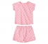 Детская летняя пижама для девочки ПЖ 50 Бемби розовый-молочный-рисунок