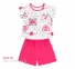 Детская летняя пижама для девочки ПЖ 50 Бемби малиновый-рисунок