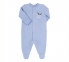 Дитячий комбінезон для новонароджених КБ 122 Бембі байка блакитний-друк