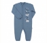 Дитячий комбінезон чоловічок з довгим рукавом для новонароджених КБ 83 Бембі блакитний