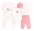 Детский комплект для новорожденных КП 250 Бемби розовый-рисунок
