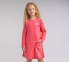 Детское платье для девочки ПЛ 305 Бемби трикотаж тринитка коралловый