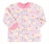Дитяча сорочечка для новонароджених РБ 97 Бембі байка молочний-рожевий-малюнок