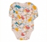 Боди с длинным рукавом для новорожденных БД 200 Бемби бежевый-охра-рисунок