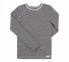 Дитяча термо футболка з довгим рукавом ФБ 723 Бембі рібана сірий-смужка