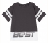 Детская футболка на мальчика ФБ 874 Бемби супрем черный-белый