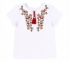 Дитяча етно-футболка друк на дівчинку ФБ 961 Бембі білий