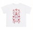 Детская этно-футболка универсальная печать ФБ 968 Бемби белый-красный