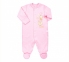 Детский комбинезон человечек с длинным рукавом для новорожденных КБ 4 Бемби розовый
