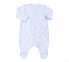 Дитячий комбінезон чоловічок з довгим рукавом для новонароджених КБ 4 Бембі блакитний-малюнок