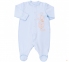 Детский комбинезон человечек с длинным рукавом для новорожденных КБ 4 Бемби голубой