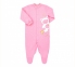 Детский комбинезон человечек с длинным рукавом для новорожденных КБ 77 Бемби интерлок розовый