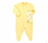 Дитячий комбінезон чоловічок з довгим рукавом для новонароджених КБ 77 Бембі інтерлок жовтий