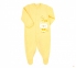 Детский комбинезон человечек с длинным рукавом для новорожденных КБ 77 Бемби байка желтый