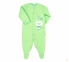 Детский комбинезон человечек с длинным рукавом для новорожденных КБ 77 Бемби байка зеленый