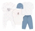 Детский комплект для новорожденных КП 250 Бемби голубой-рисунок