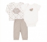 Детский комплект для новорожденных КП 255 Бемби бежевый-вышивка