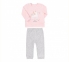Детский костюм для новорожденных КС 738 Бемби светло-розовый-серый