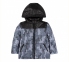 Детская зимняя куртка для мальчика КТ 295 Бемби серый-черный-рисунок