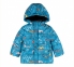 Детская зимняя куртка универсальная КТ 296 Бемби бирюзовый-рисунок