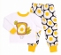 Дитяча піжама універсальна ПЖ 53 Бембі білий-жовтий-малюнок