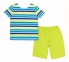 Дитяча літня піжама на хлопчика ПЖ 54 Бембі різнокольоровий-зелений-малюнок