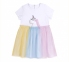 Детское летнее платье на девочку ПЛ 308 Бемби белый-разноцветный