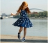 Детское летнее платье на девочку ПЛ 318 Бемби синий