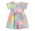 Детское платье для девочки ПЛ 345 Бемби супрем коралловый-разноцветный-рисунок