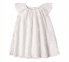 Детское платье для крещения на девочку ПЛ 356 Бемби молочный-узор