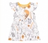 Детское платье для девочки ПЛ 372 Бемби супрем белый-рисунок