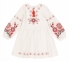 Детское этно-платье вышивка для девочки ВЛ 379 Бемби молочный-вышивка