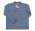 Дитяча етно-сорочка вишиванка для хлопчика з довгим рукавом РБ 175 Бембі синій-вишивка