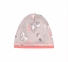 Детская универсальная шапочка ШП 79 Бемби интерлок серый-розовий-рисунок