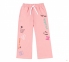 Дитячі спортивні штани ШР 807 Бембі рожевий-друк