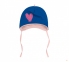 Дитяча шапочка для дівчинки ШП 80 Бембі супрем синій-рожевий