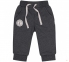 Детские спортивные штанишки для мальчика ШР 522 Бемби двунитка меланж меланж-черный