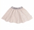 Детская юбка для девочки ЮБ 106 Бемби трикотаж тринитка меланж серый